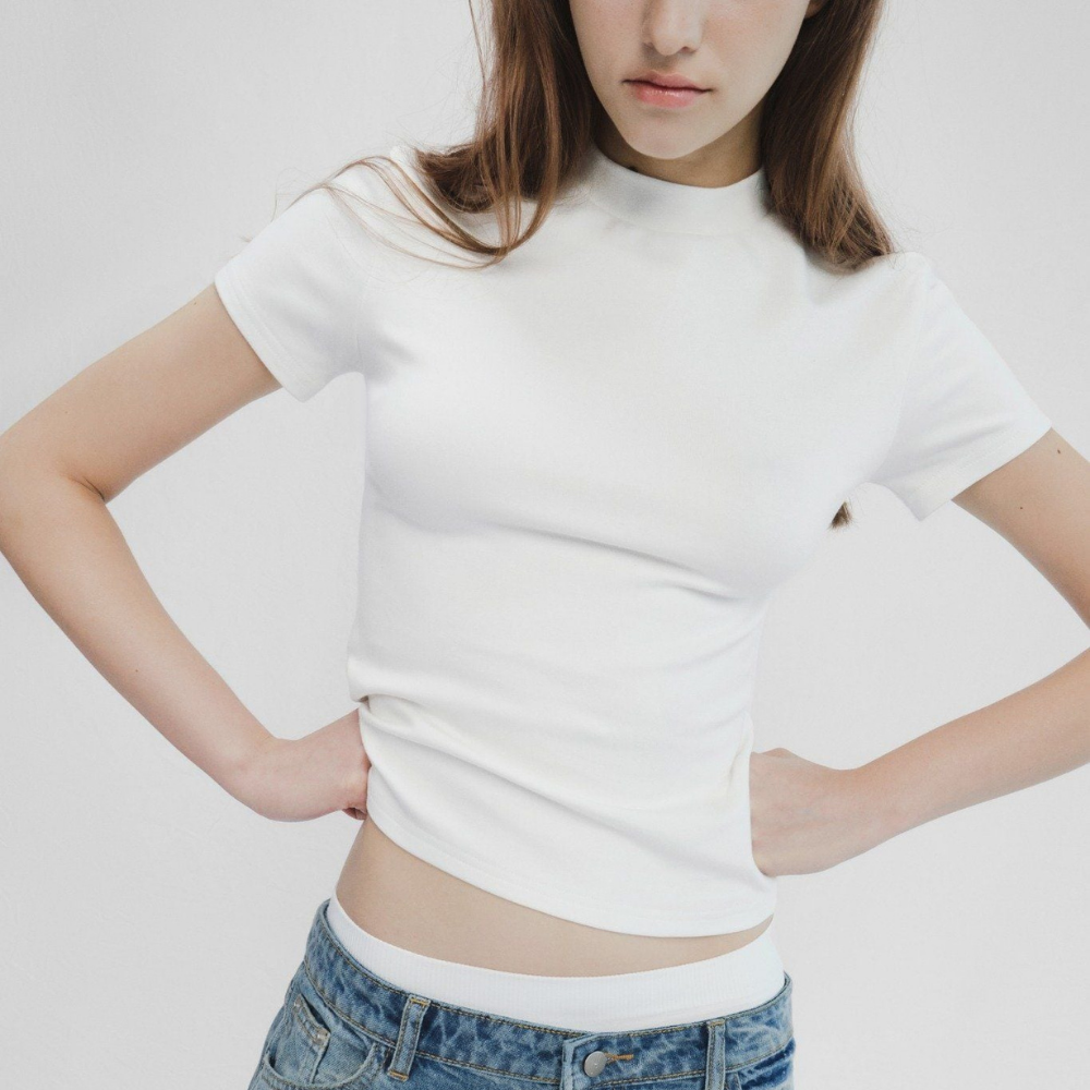 HIGHCHIC - Dary Tee - Comfortable Tops - Daily Wear - Female