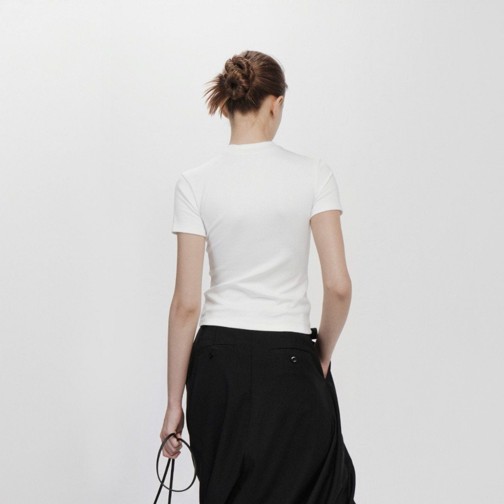 HIGHCHIC - Dary Tee - Comfortable Tops - Daily Wear - Female
