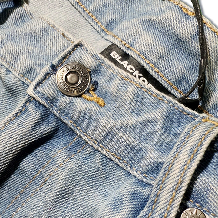 Dirty Light Blue Baggy Jean