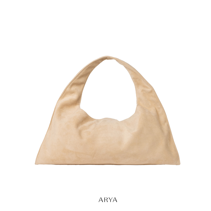 ARYA - Butter Eyelet Crescent Bag