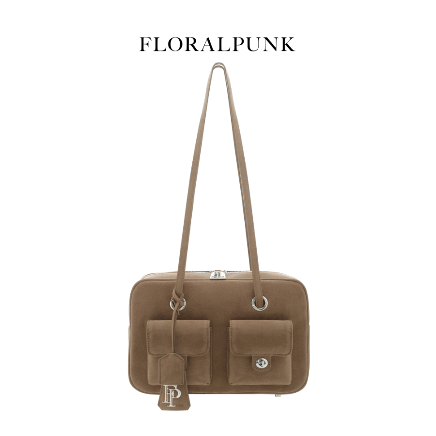FLORALPUNK - Floralpunk Berlin Pocket Box Bag - Suede Teddy - Female