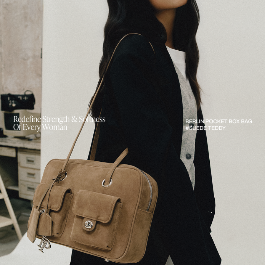 FLORALPUNK - Floralpunk Berlin Pocket Box Bag - Suede Teddy - Female