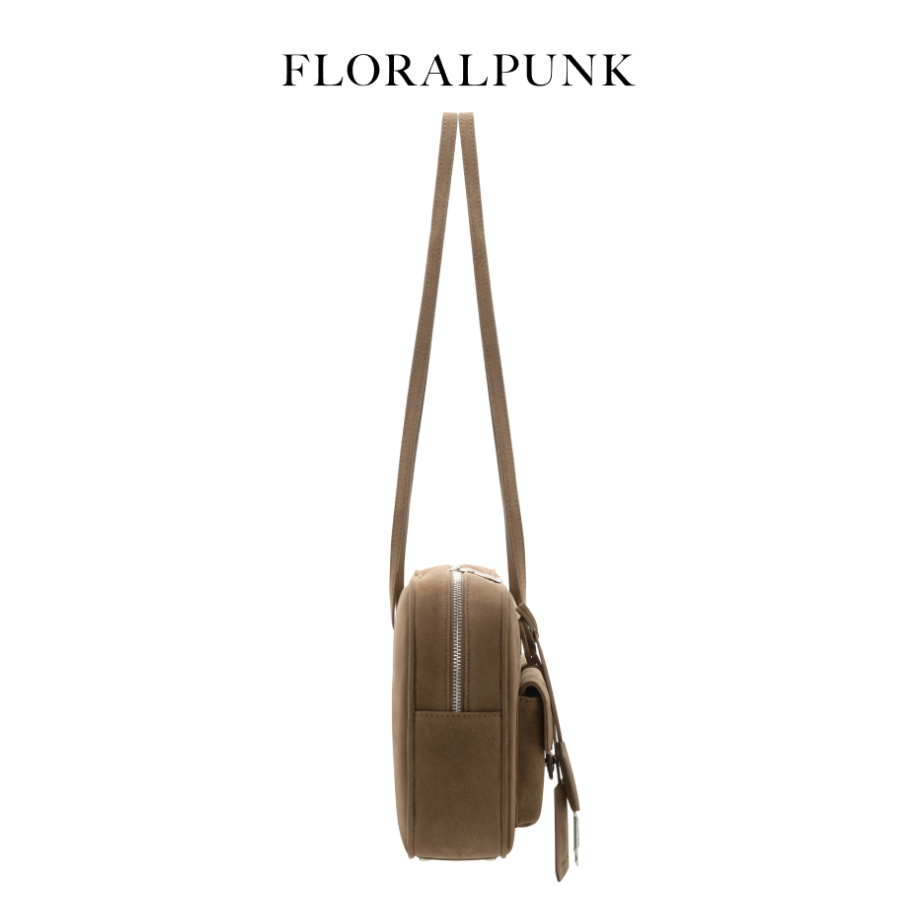 FLORALPUNK - Floralpunk Berlin Pocket Box Bag - Suede Teddy - Female