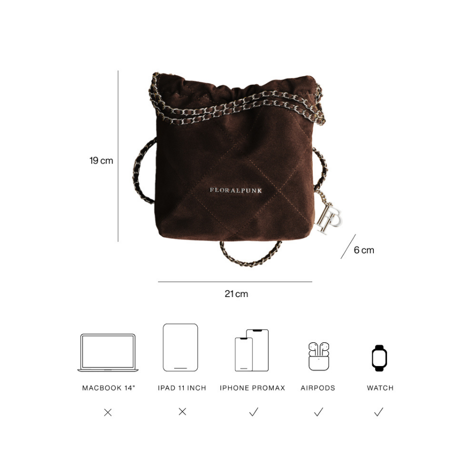 FLORALPUNK - Floralpunk Brooklyn Mini Suede - Comfortable Bags / Accessories - Daily Wear - Female