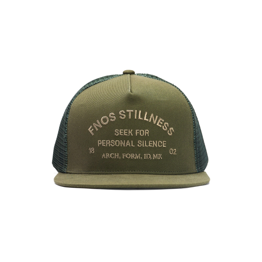 FNOS - The Stillness Seeker Trucker Hat – Olive - Unisex
