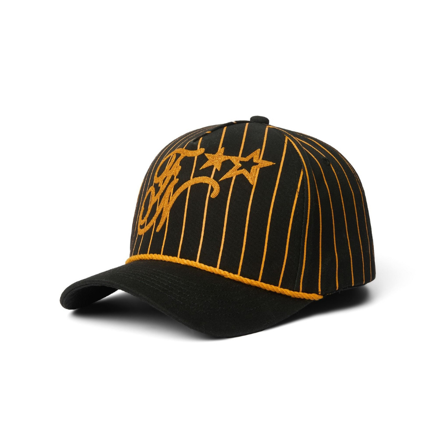 FNOS - “FN” Pinstripe Black/Yellow Trucker Hat - Unisex