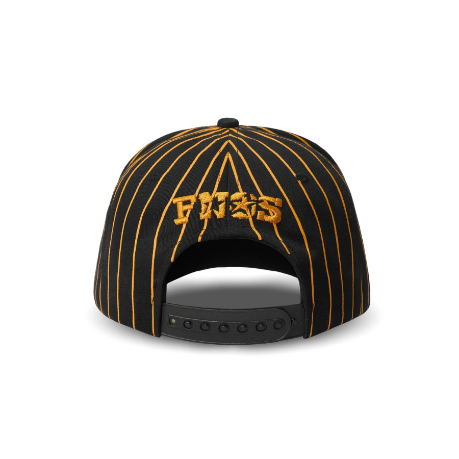 FNOS - “FN” Pinstripe Black/Yellow Trucker Hat - Unisex