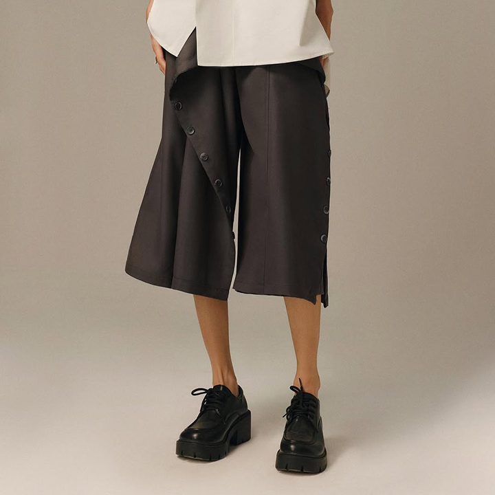 Folded Pants (Short) - Brown