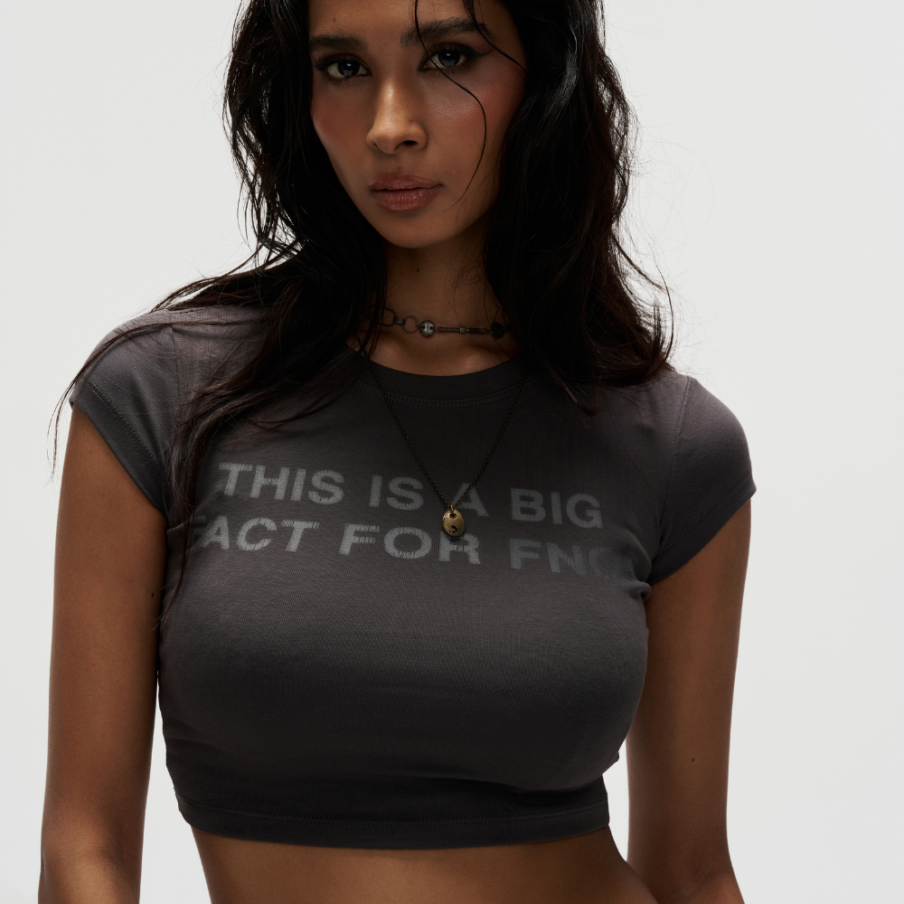 FNOS - Printed Croptop - Slim Fit Tops - Daily Wear - Female