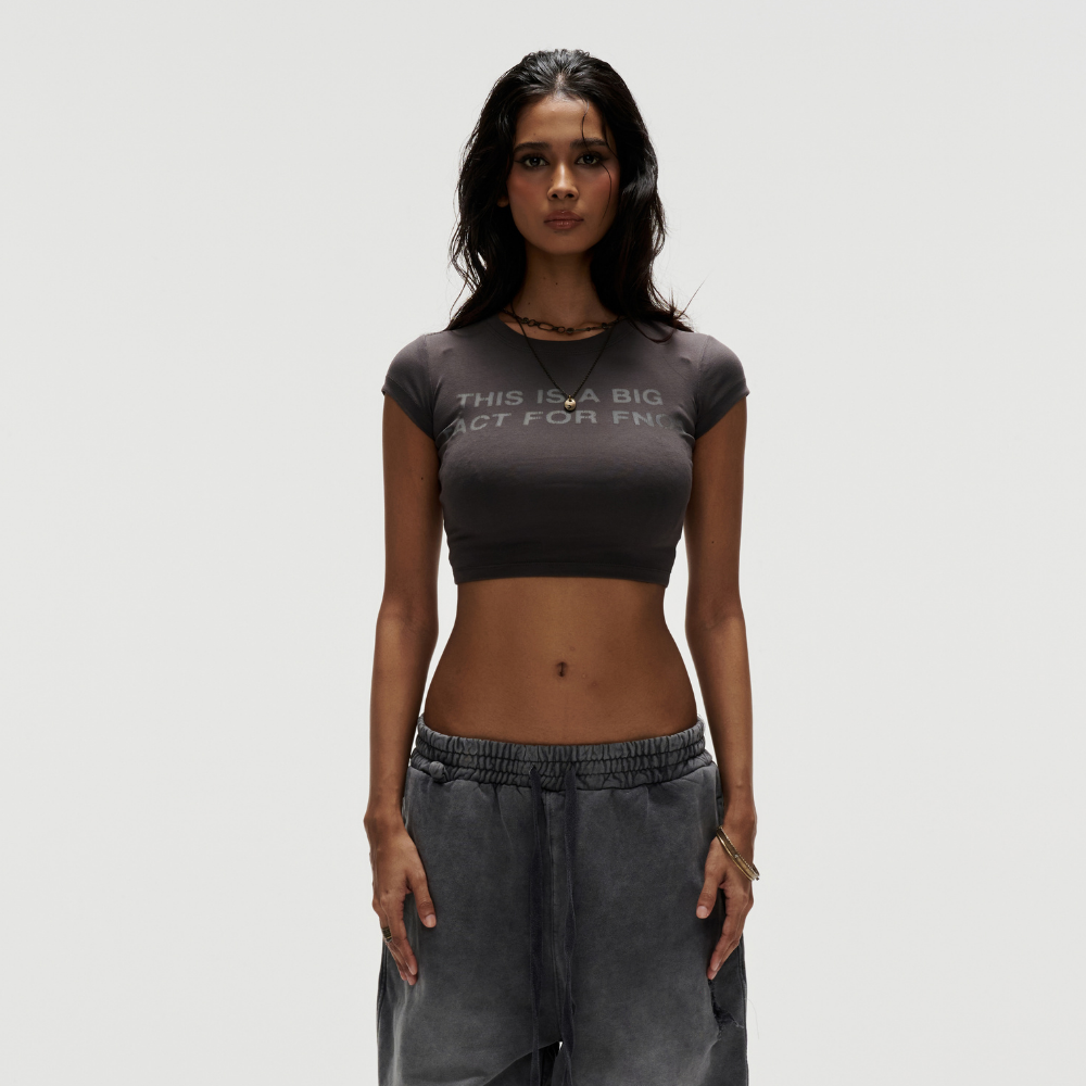 FNOS - Printed Croptop - Slim Fit Tops - Daily Wear - Female