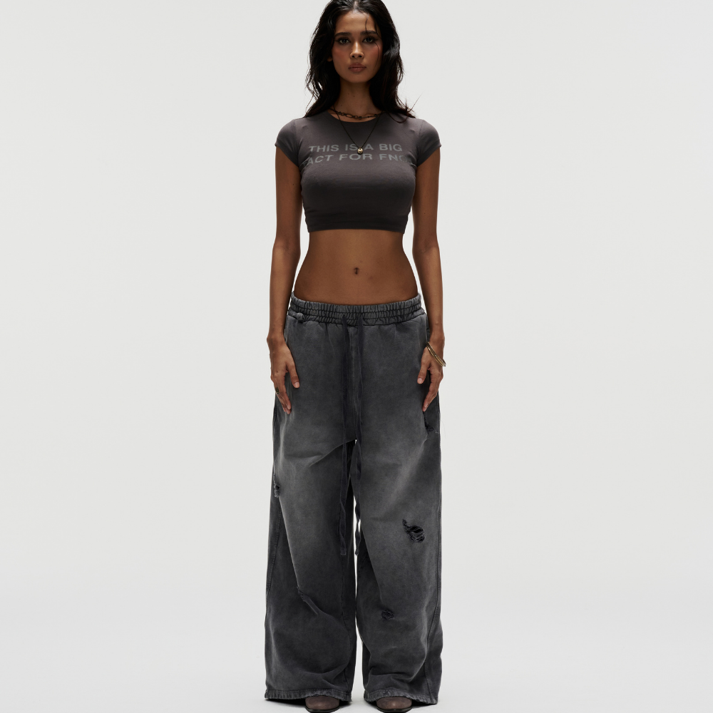 FNOS - Printed Croptop - Slim Fit Tops - Daily Wear - Female