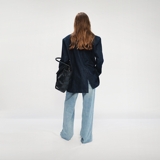 HIGHCHIC - Cable Jeans - Comfortable Trousers - Daily Wear - Female