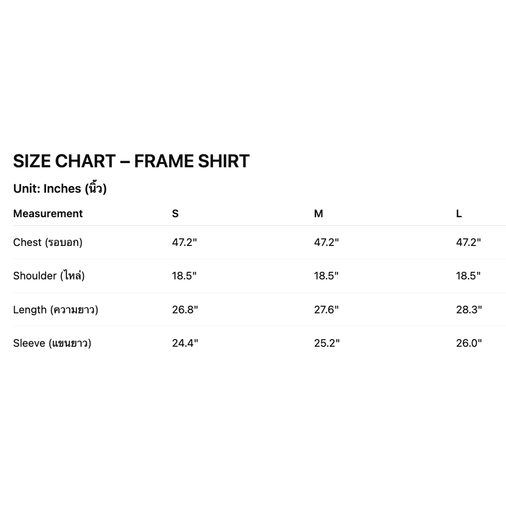 HIGHCHIC - Frame Shirt - Comfortable Tops - Daily Wear - Unisex