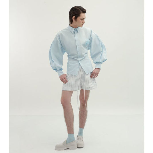 Striped Drawstring Shorts Ss26