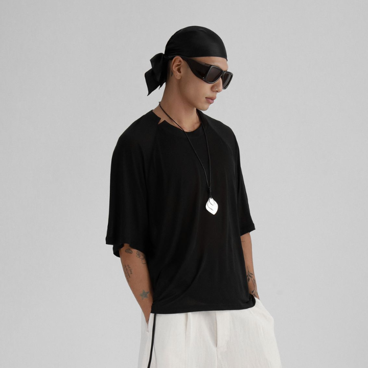 IAMSAIGON - Jersey Raglan T-Shirt W Satin Collar SS26 - Unisex