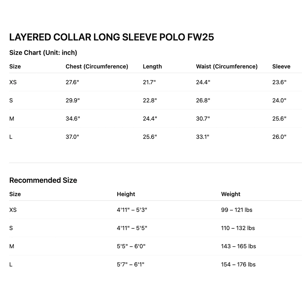 IAMSAIGON - Layered Cap Sleeve Fitted Polo FW25 - Slim Fit Tops - Daily Wear - Unisex
