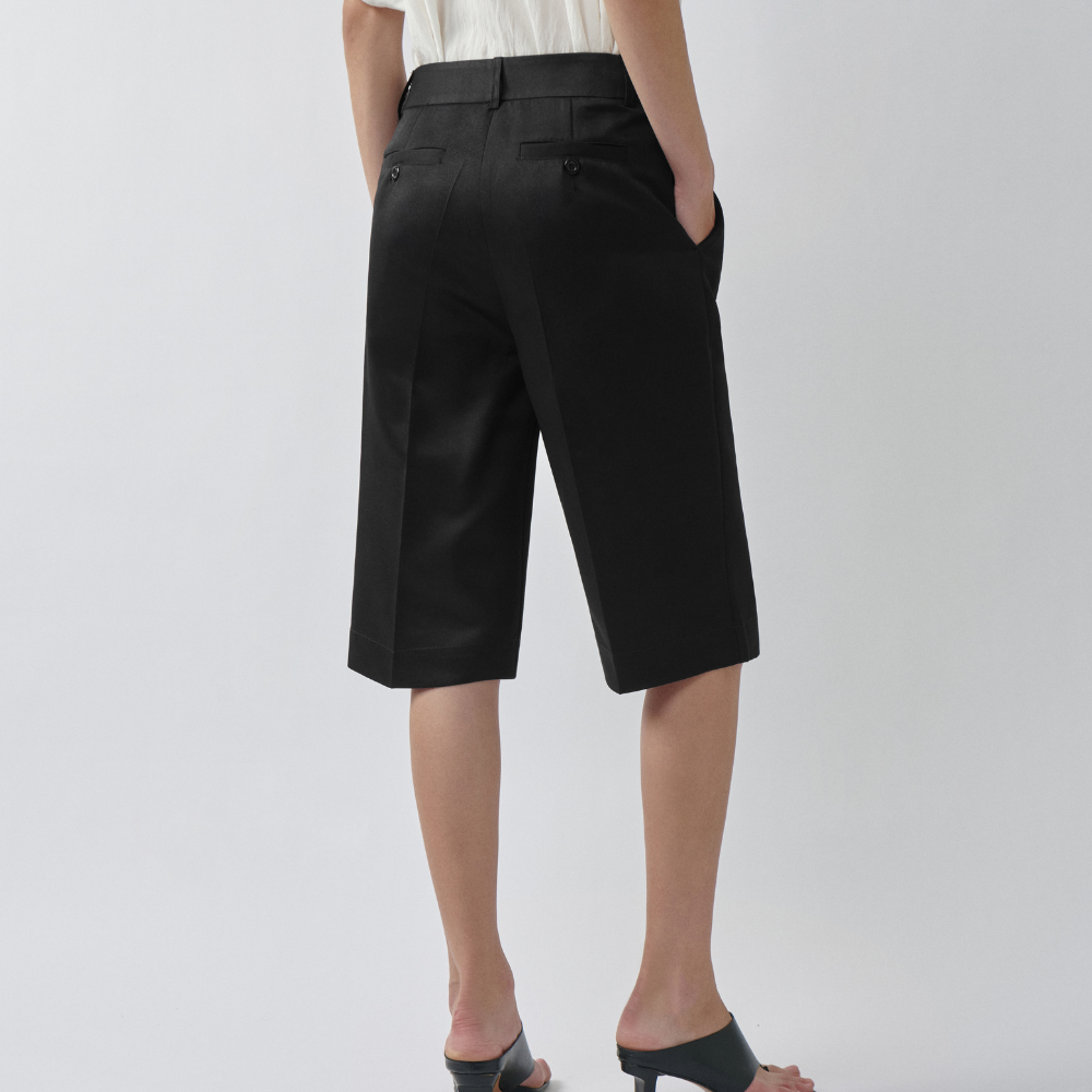 HIGHCHIC - Mist Bermuda Short - Comfortable Pants - Daily Wear - Female