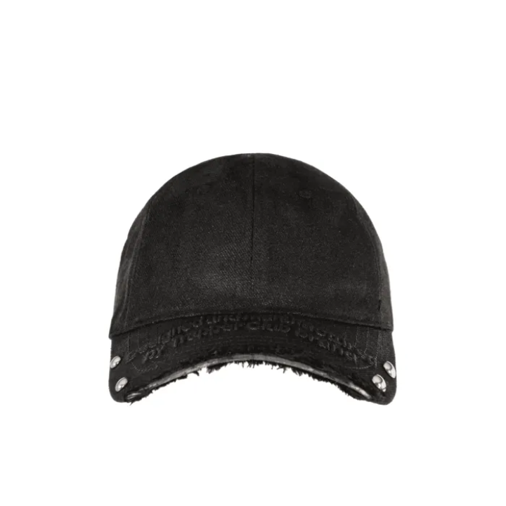 TRAPPER CLUB - Metal-Embellished Cap "Black Static" - Unisex
