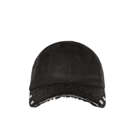 TRAPPER CLUB - Metal-Embellished Cap "Black Static" - Unisex
