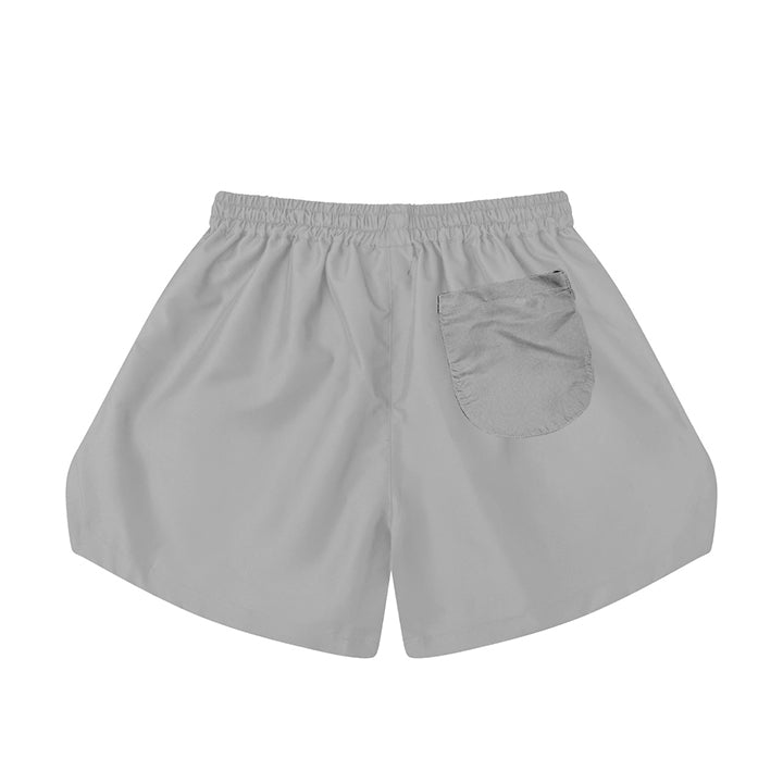 Paradox® Script Type Nylon Shorts (Light Gray)