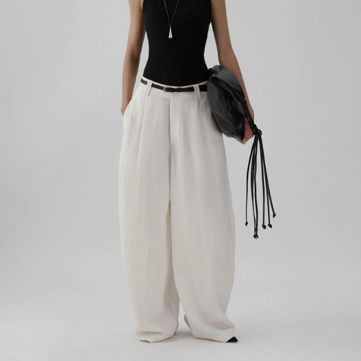 IAMSAIGON - Pleated Curved-Leg Trousers - Unisex