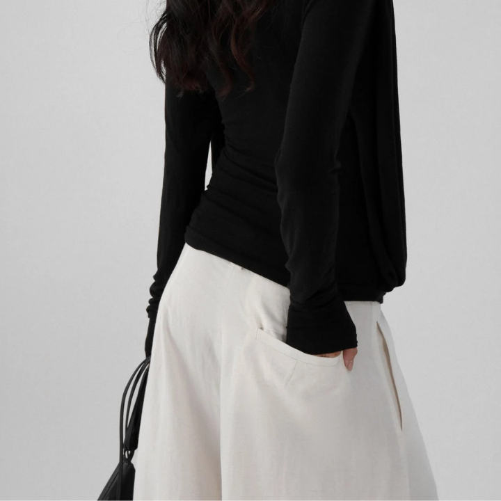 IAMSAIGON - Pleated Curved-Leg Trousers - Unisex