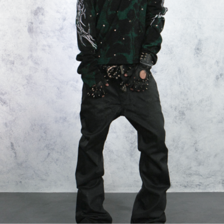 TRAPPER CLUB - "Night Veil" Bootcut Denim Pants - Male