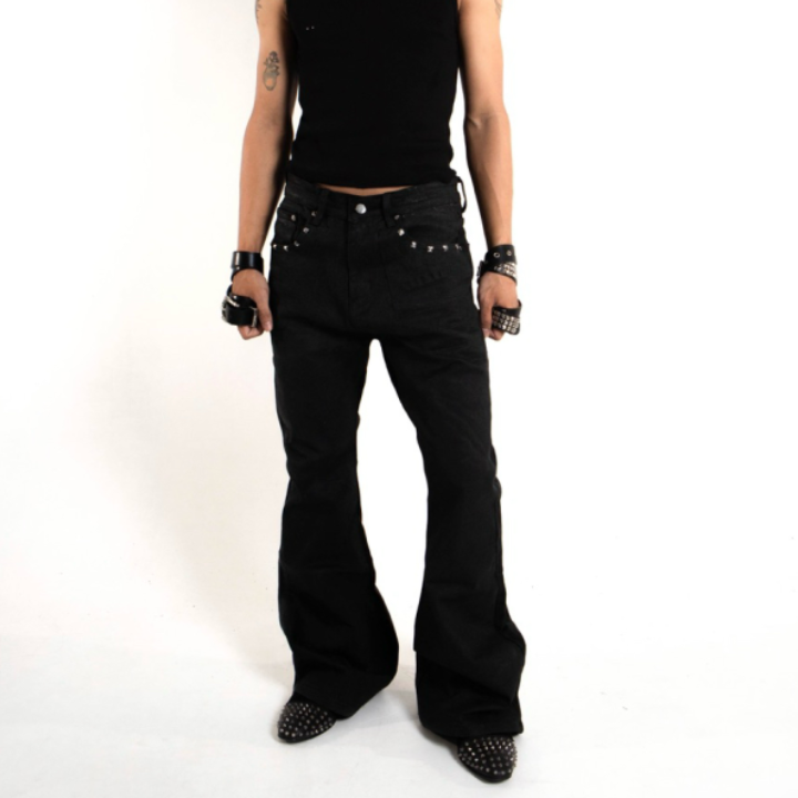 TRAPPER CLUB - "Night Veil" Bootcut Denim Pants - Male