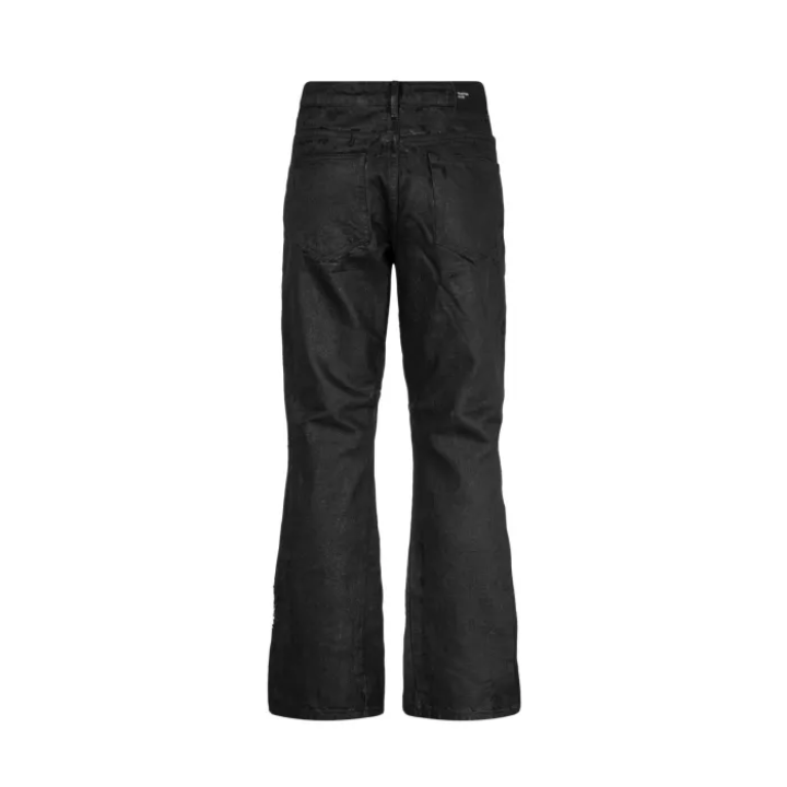 TRAPPER CLUB - "Black Revenant" Slim Bootcut Jeans - Male
