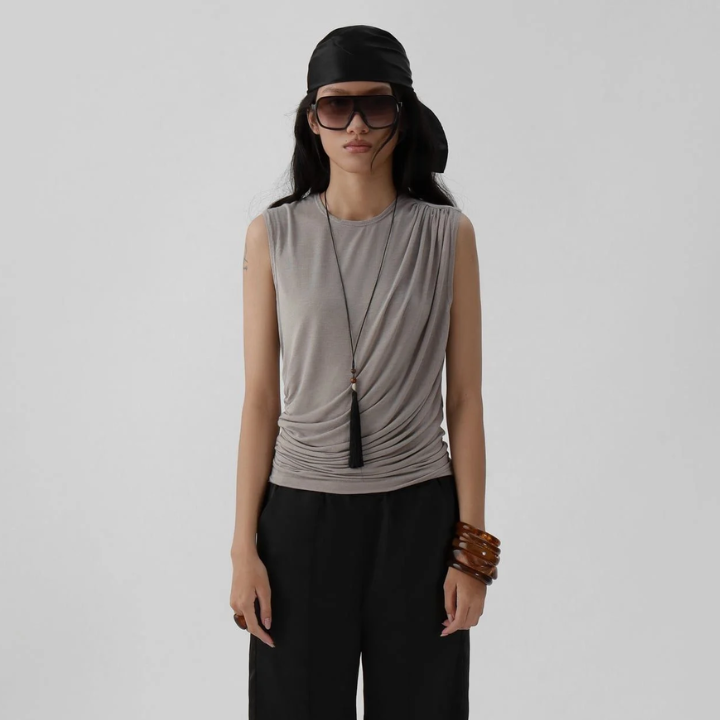 IAMSAIGON - Sedi Drape Tank Top SS26 - Unisex