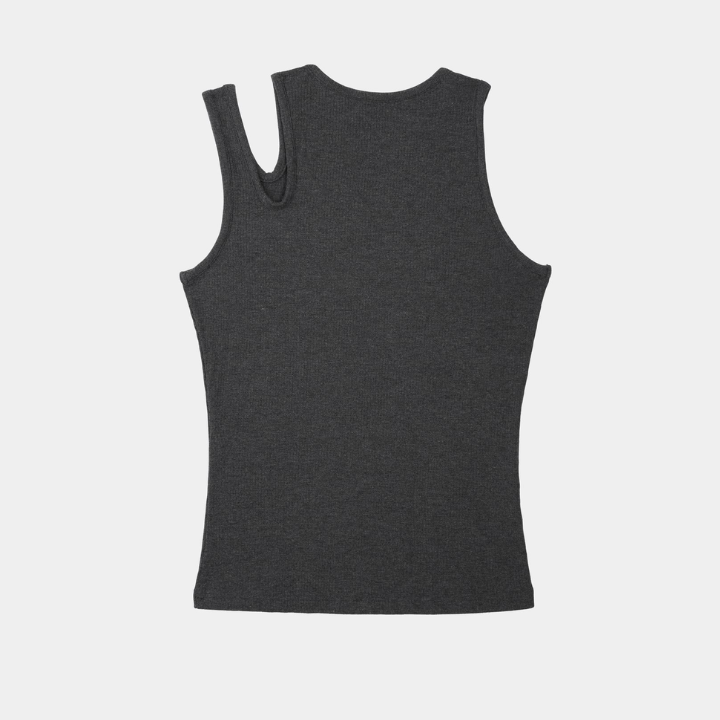 IAMSAIGON - Slit Shoulder Body Fitted Tank Top SS26 - Unisex