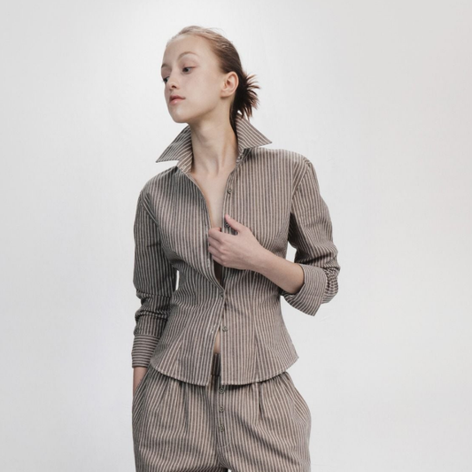 HIGHCHIC - Sam Shirt - Comfortable Tops - Daily Wear - Female