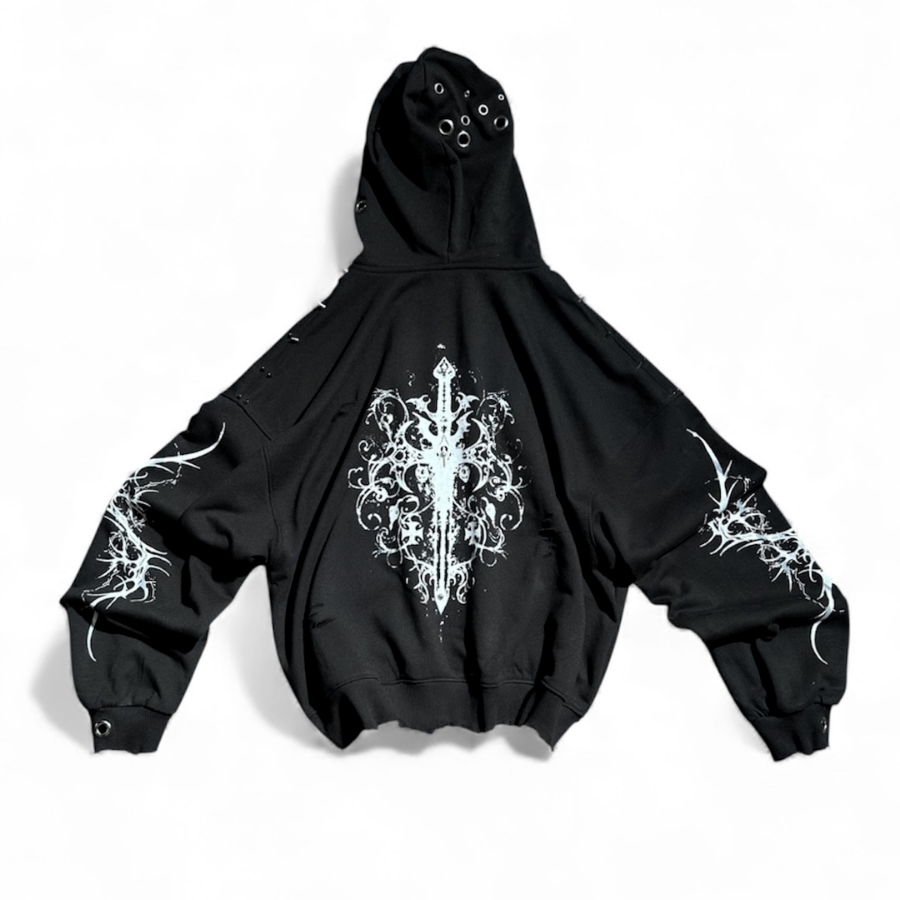 TRAPPER CLUB - Hoodie Zip Boxy Custom "TM" - Unisex