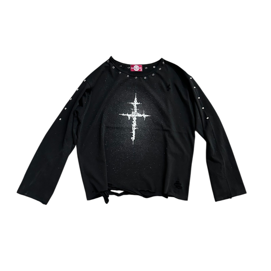 TRAPPER CLUB - Cybersigilism Distressed Long Sleeve - Unisex