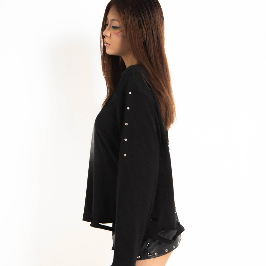 TRAPPER CLUB - Cybersigilism Distressed Long Sleeve - Unisex