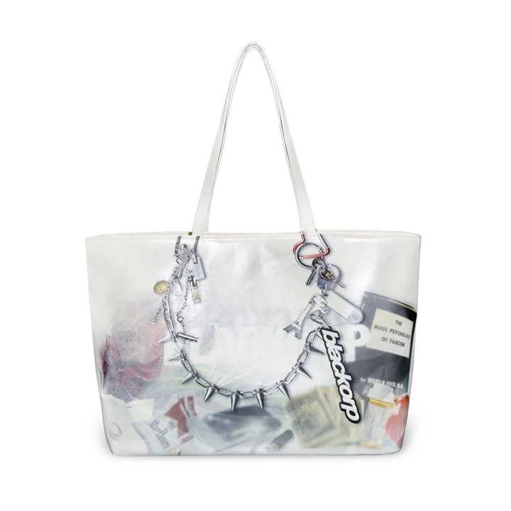 Trompeloeil Leather Bag