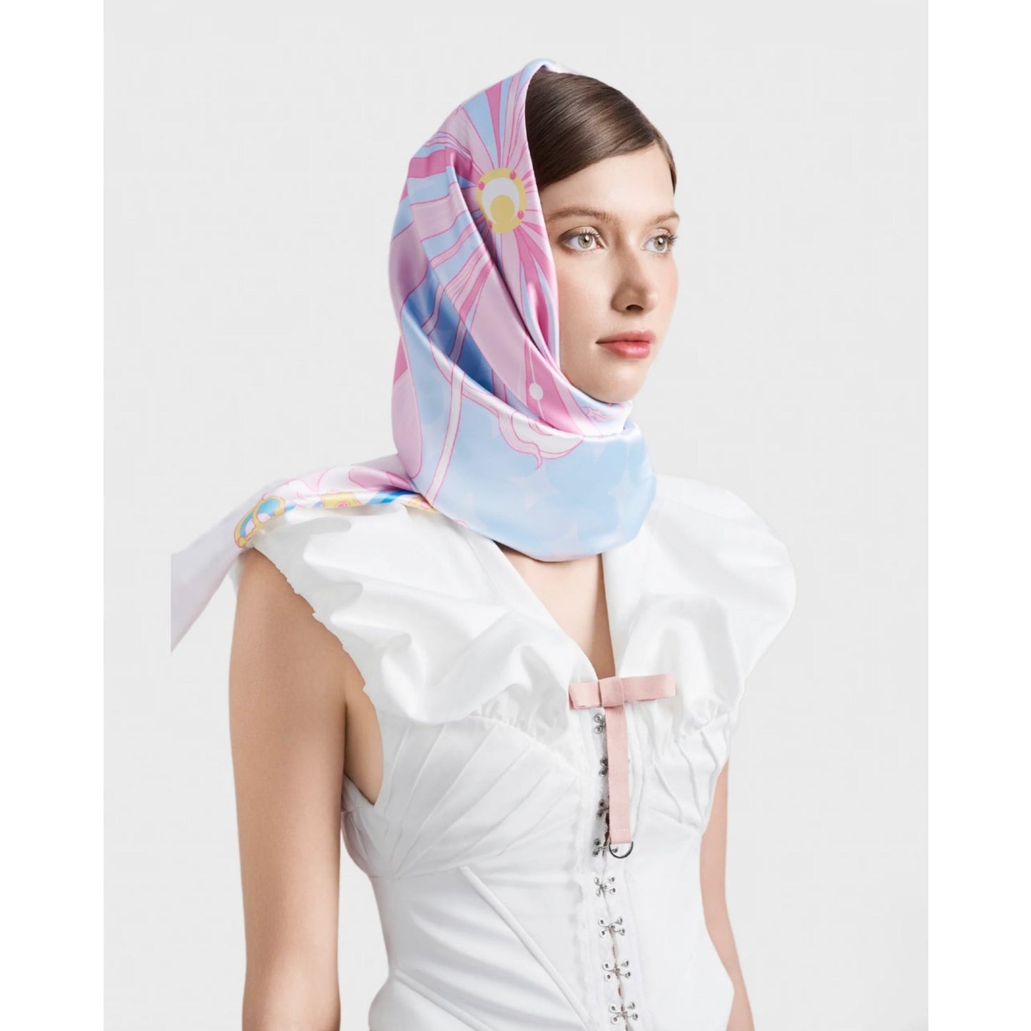 Infinite Blooms Silk Scarf -70