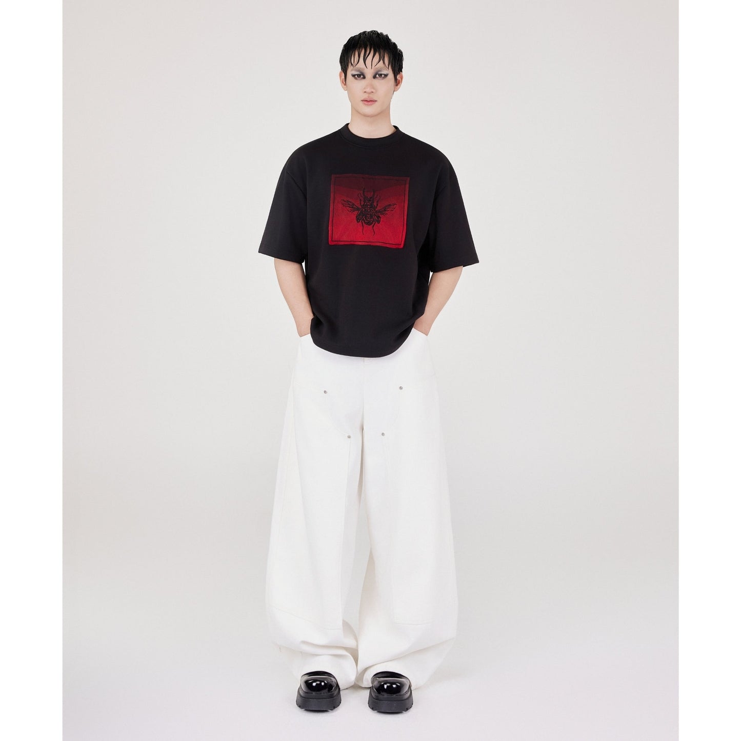 Ombre Beetle T-Shirt - Black