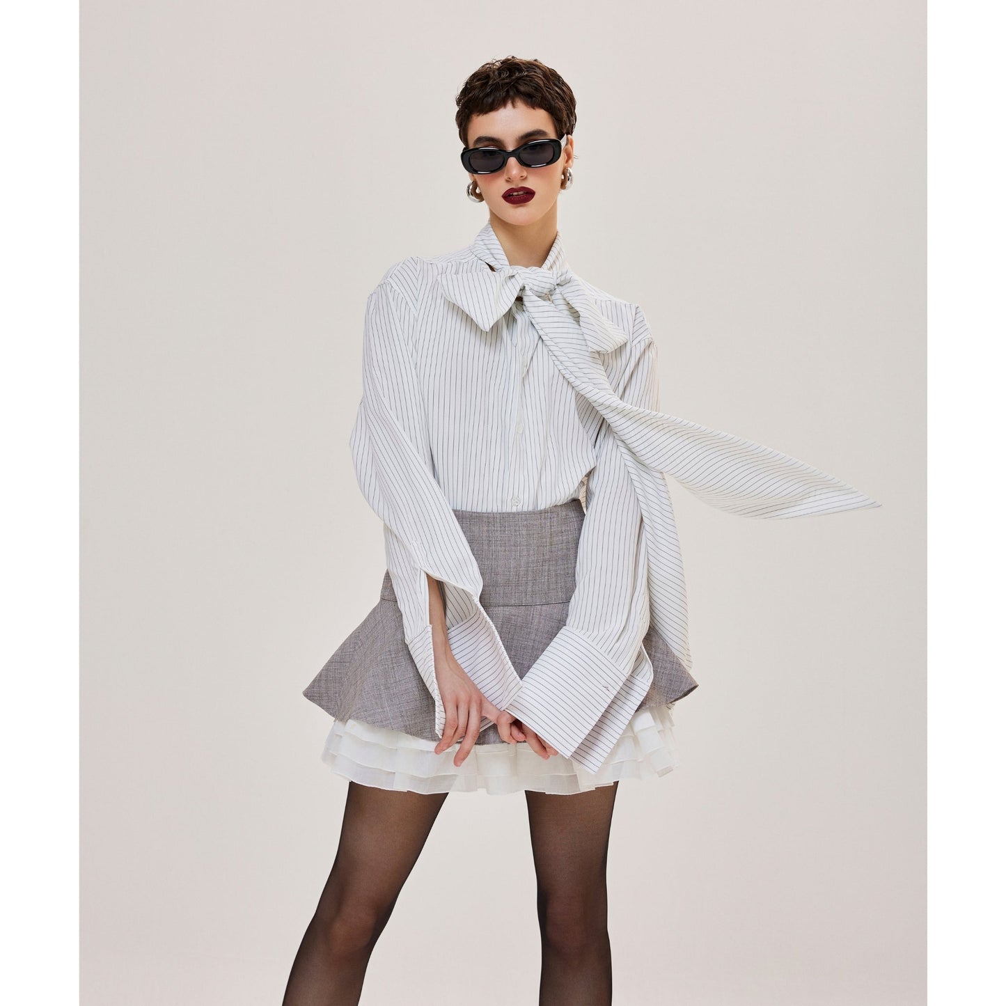 Bow-Tie Shirt - Striped