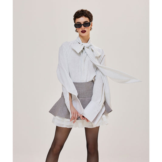 Bow-Tie Shirt - Striped