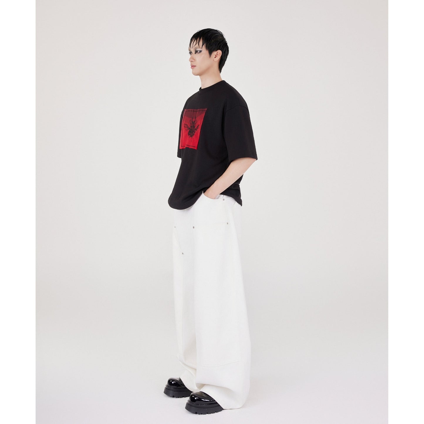 Ombre Beetle T-Shirt - Black