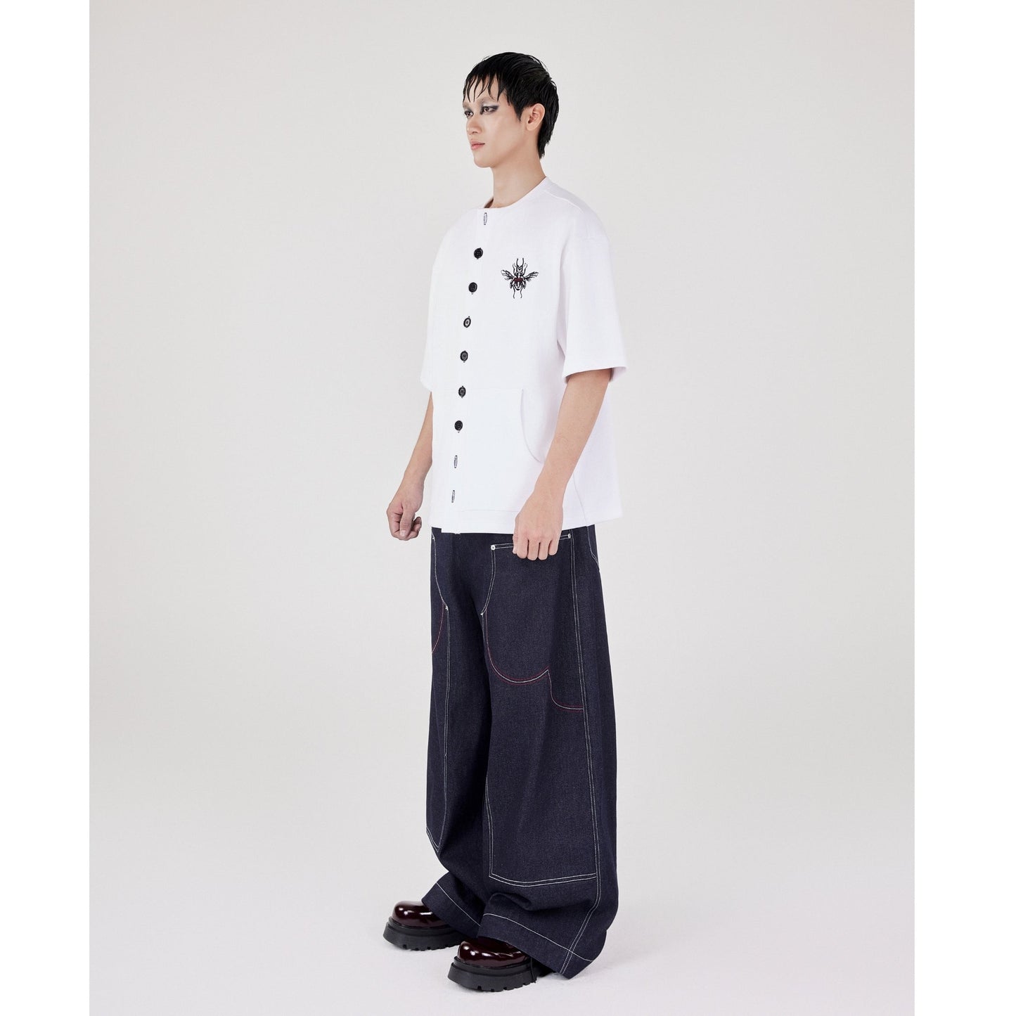 Beetle Button T-Shirt - White