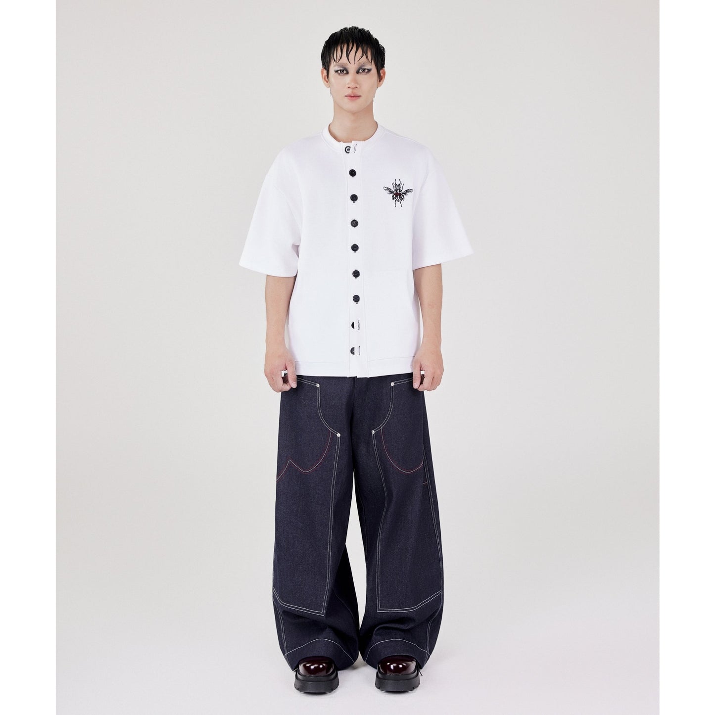 Beetle Button T-Shirt - White