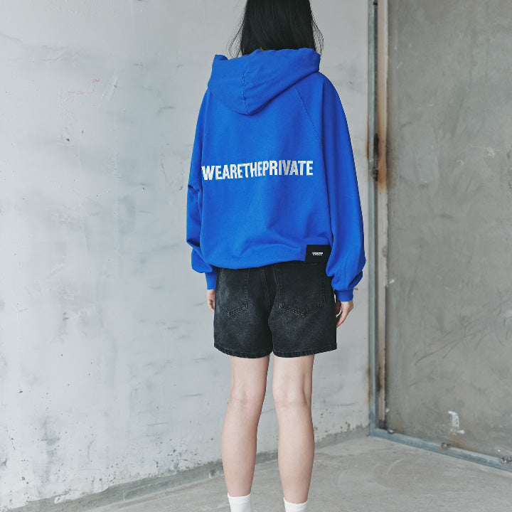 Lightblue Embroidered Hoodie