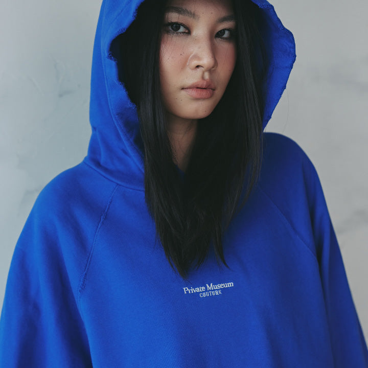 Lightblue Embroidered Hoodie