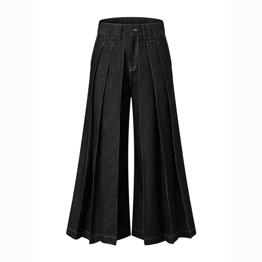 CAOSTU - Wide Leg Pleat Jean - Male