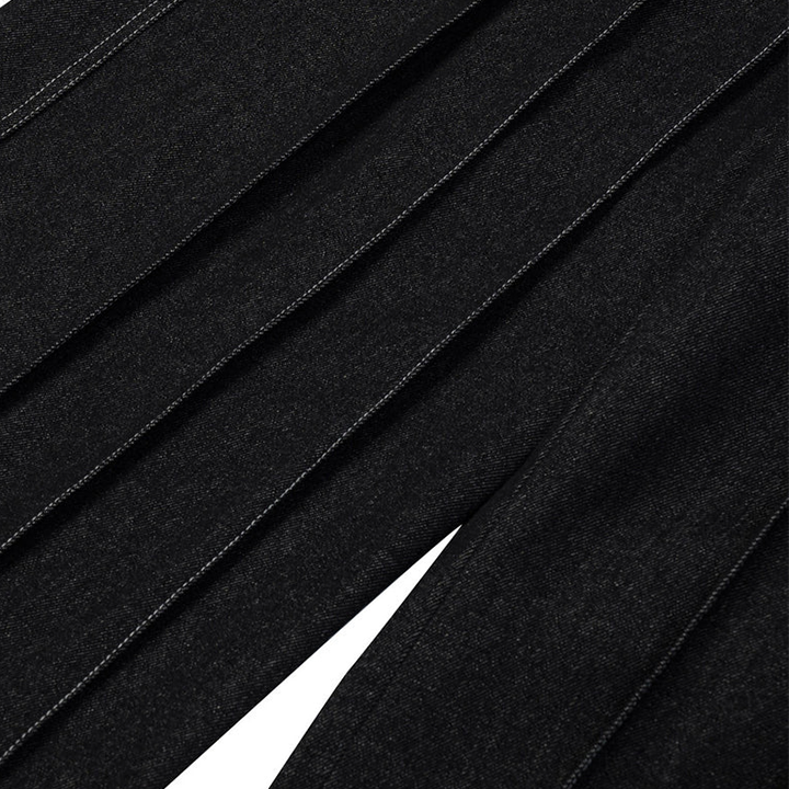 CAOSTU - กางเกงยีนส์ขาบานจีบ - สำหรับผู้ชาย