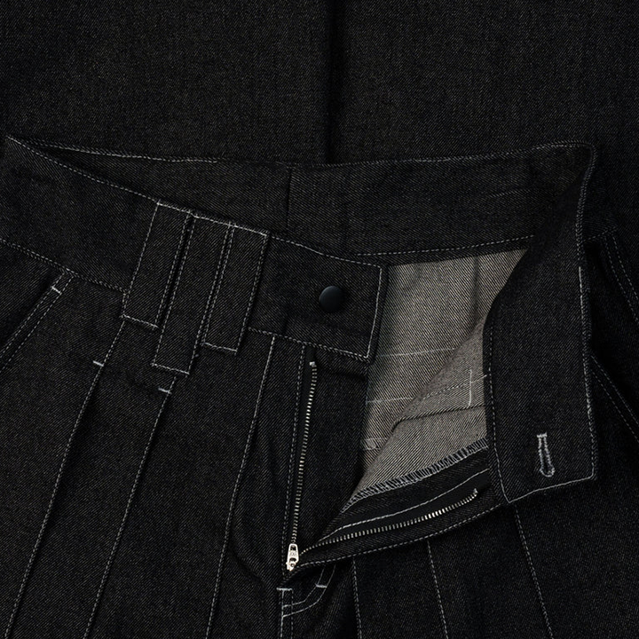 CAOSTU - กางเกงยีนส์ขาบานจีบ - สำหรับผู้ชาย