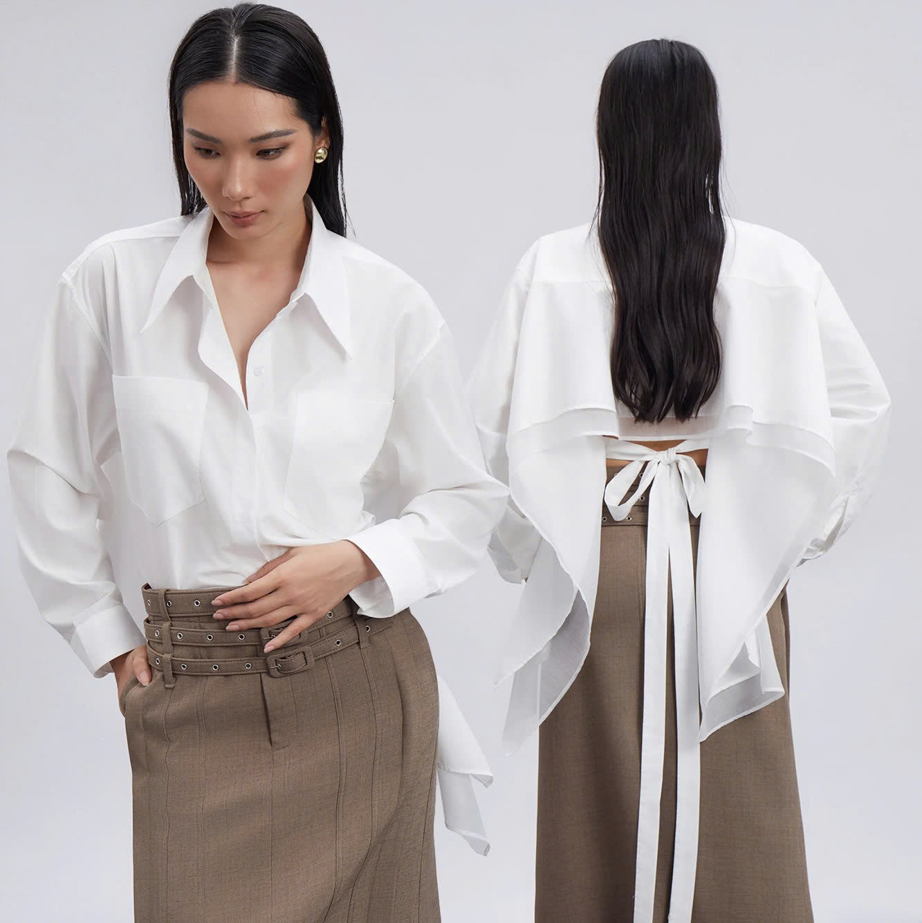 CAOSTU - Flirty Shirt - Comfortable Tops - Daily Wear - Female